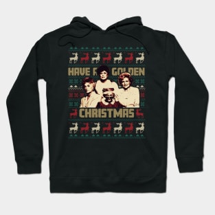 Have A Golden Christmas Ugly Christmas Pattern Hoodie